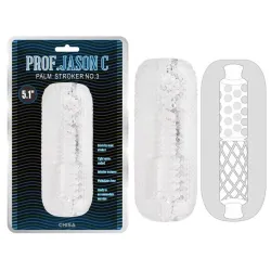 Prof Jason C Gaine de masturbation Palm Stroker N3 - 12.5cm transparente